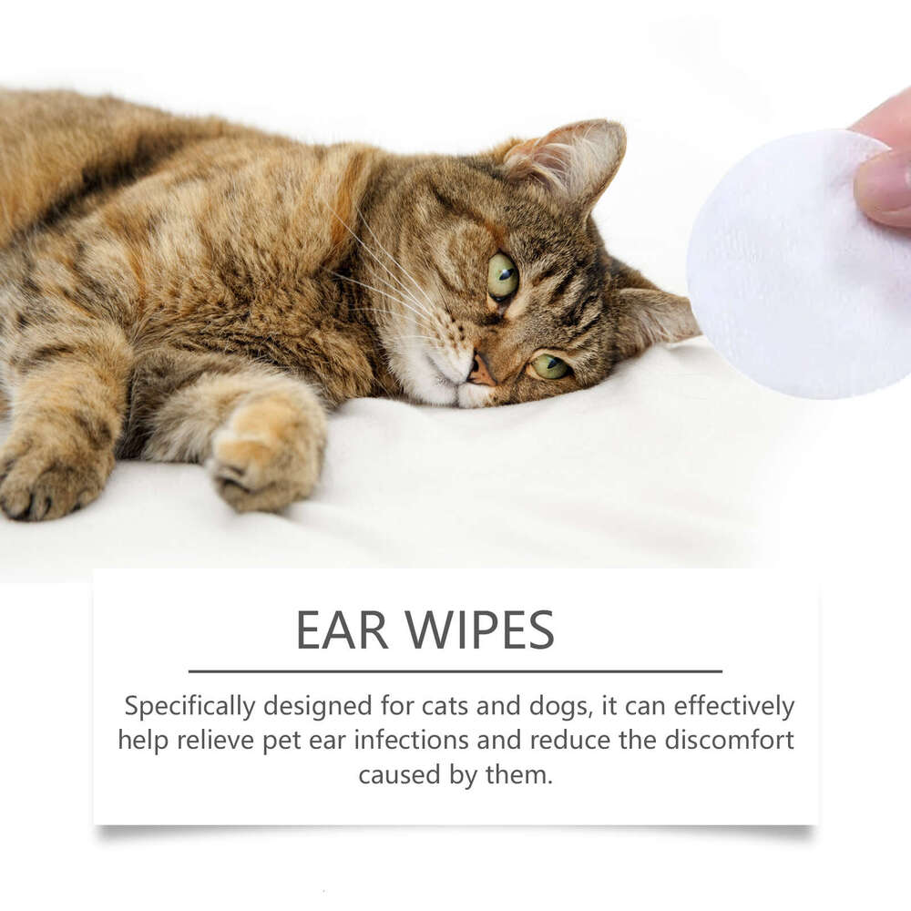 Yegbong Cat and Dog Cotton Pads Soothing Pet Canal Discomfort Cleaning Ear Dirt S260203