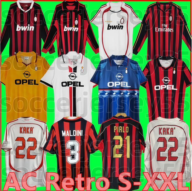 2006 2007 AC retro soccer jersey 6666666