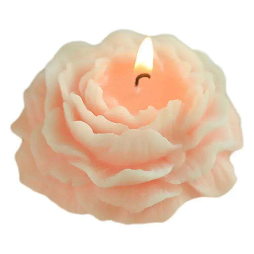 Purely Peony Shaped Candle DIY Handmade Creative Flower For Party Gifts Wedding Home Banquet Decoration S260204
