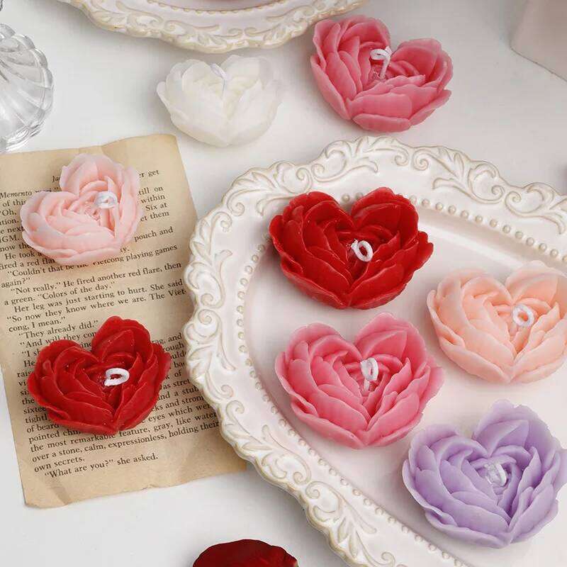 Valentine's Day love aromatherapy rose decoration, marriage proposal ceremony romantic arrangement scented candle S260204