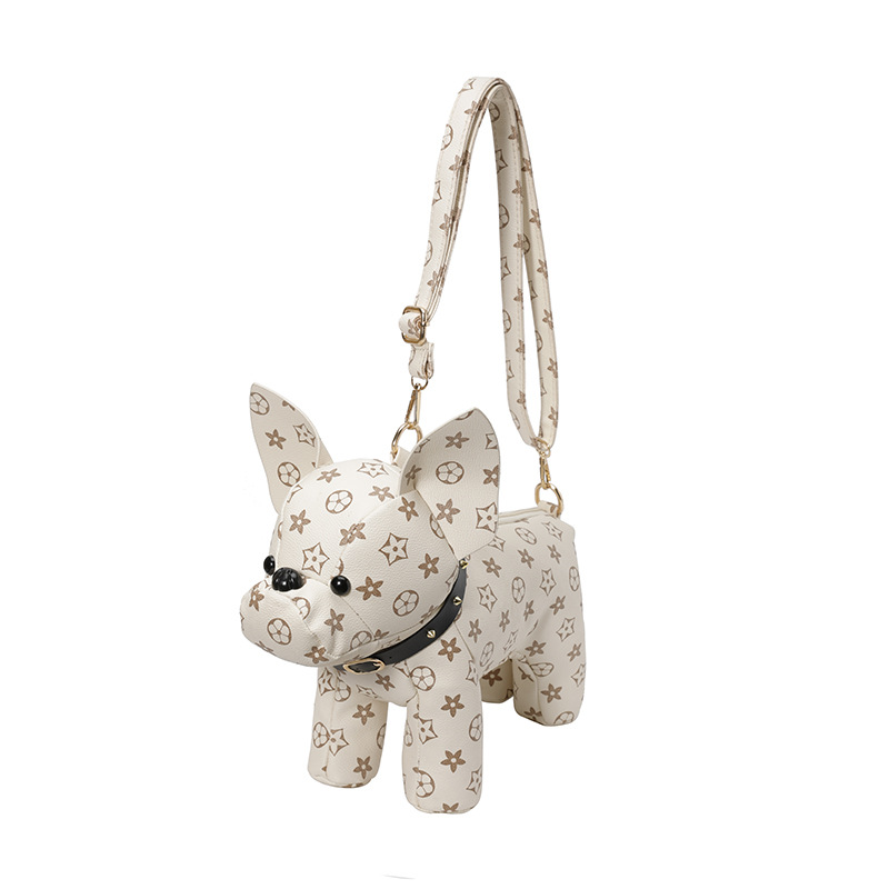 Free delivery shoulder bag Fashionable and Cute French Cow Cartoon Bag Single Shoulder Crossbody Bag Printed