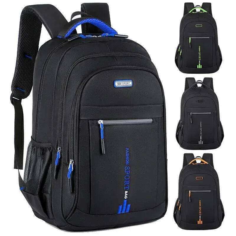 Men's Backpacks Oxford Waterproof Rucksack Business Computer Bag Casual Travel Backpack Senior High School Student Schoolbag Z260204