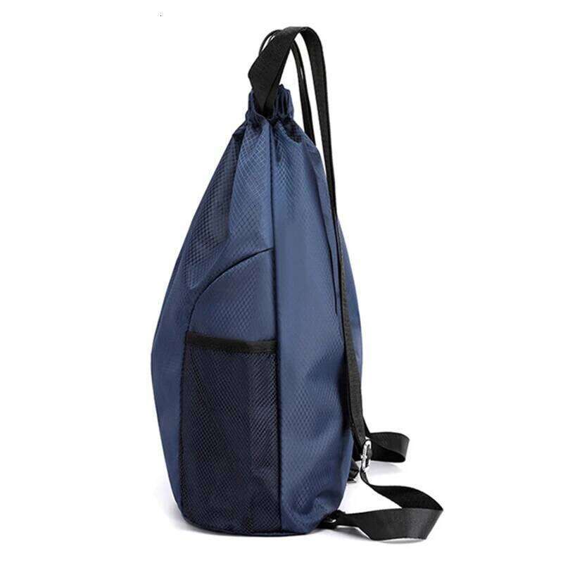 Men Women Pocket 2023 New Nylon Waterproof Backpack Large Capacity Drawstring Travel Fitness Sports Bag Z260202