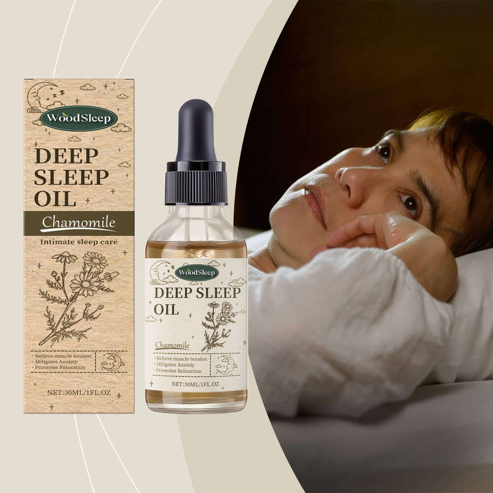 WoodSleep Chamomile Sleep Essential Bedtime Comfort Daily Portable Hydrating Moisturizing Body Care Oil S260203
