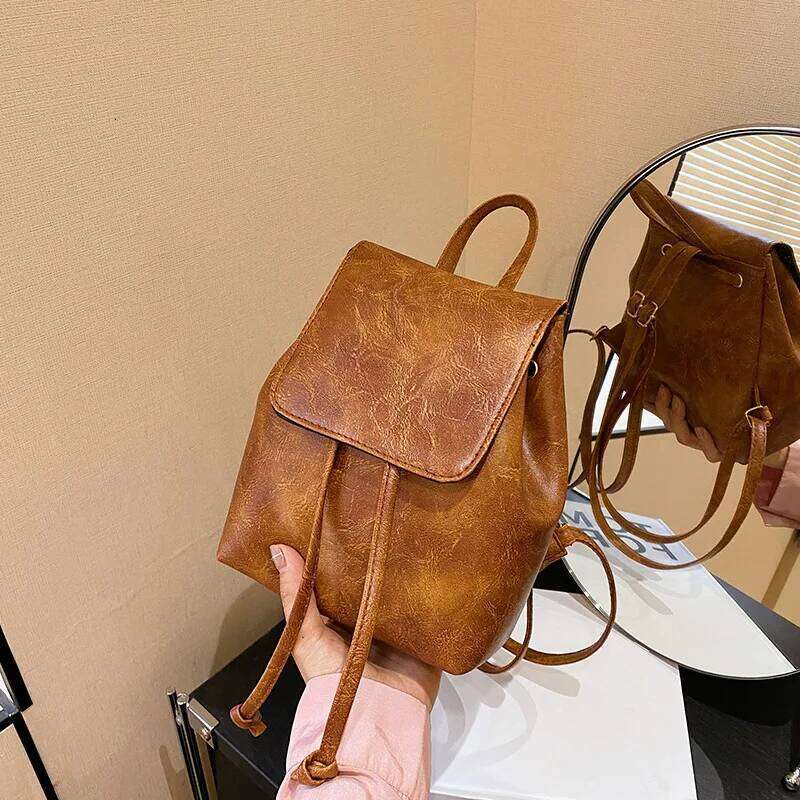 Backpack for Fashion Retro Brown Women Shoulder Cute Backpacks Back To School Bags Mochilas De Hombre Z260204