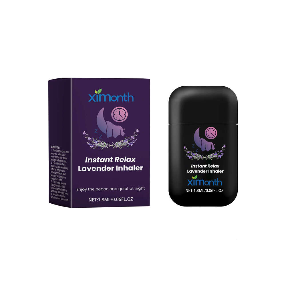 Ximonth Lavender Repair Nighttime Care Relief Body Peace of Mind Sleep Nasal Inhaler S260203