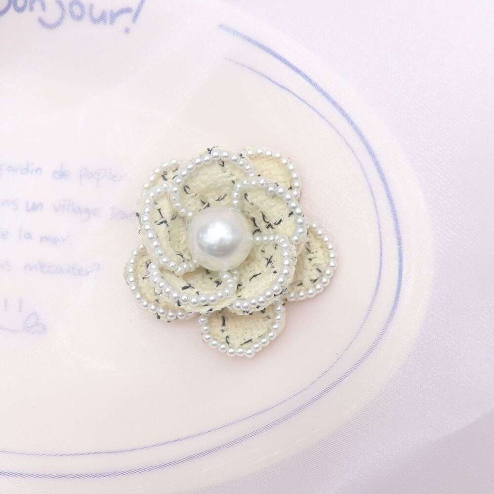 Boutonniere Flowers Pearl Camellia High-end Scarf Pin Buckle Rose Light Luxury Brooch Flower Accessories