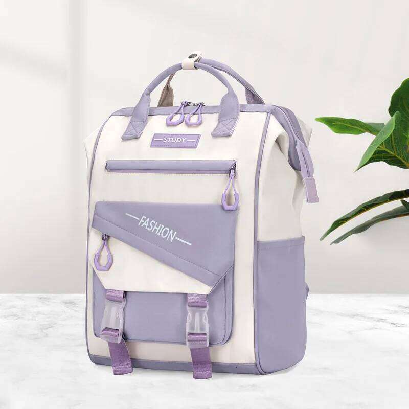 Schoolbag female k-style junior high school japanese preppy style college student backpack Z260204