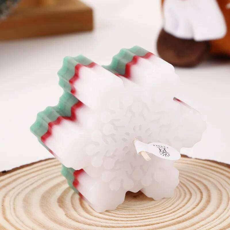 Snowflake Shaped Aromatherapy Candles Without Black Smoke Home Decoration Candlelight Dinners Birthday Parties Christmas Gifts S260204