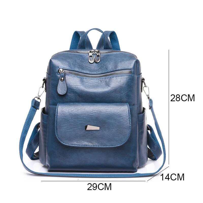 Genuine Women Leather Backpack Fashion Female Shoulder Bag Sac a Dos Ladies Bagpack Mochilas School Bags For Teenage Girls 2024 Z260202