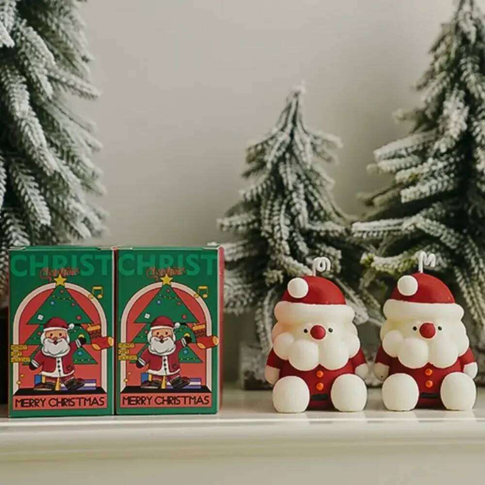 candles - decorations, soy wax, burning time 8-12 hours, ideal for holiday celebrations and gifts, Christmas S260204 51b