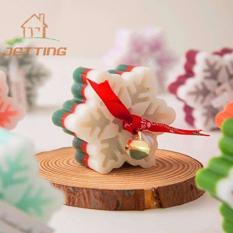Christmas Souvenirs Snowflakes Aromatherapy Candles Winter Creative Home Decorations Holiday Gifts S260204