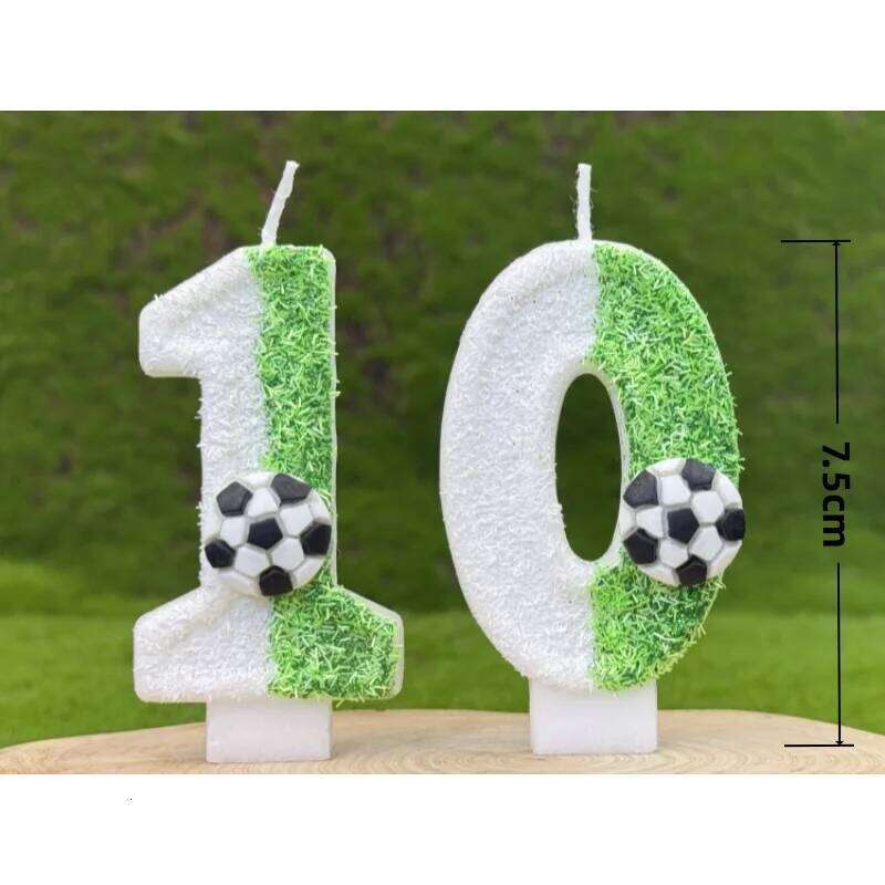 Vitality Baby Football 0-9 Free Matching Combination Digital Candles Perfect for Birthday Parties High End Baki S260204