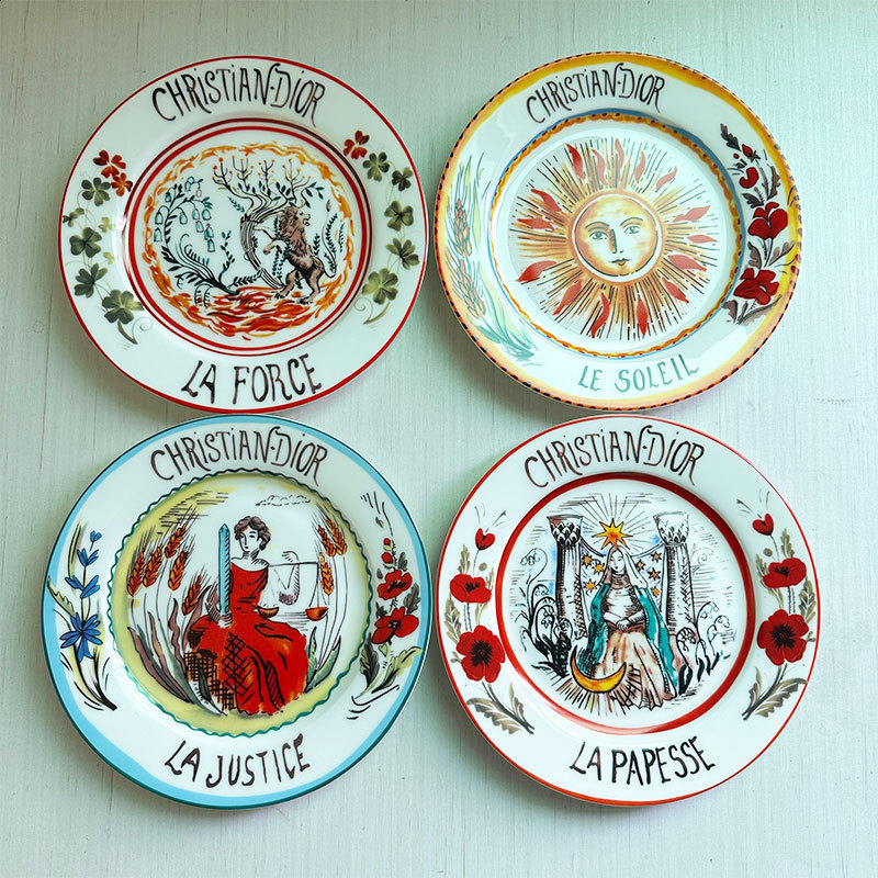European Style Personalized Creative Plating Decoration Ceramic Tableware Dijia Series Cold Dish Steak Plate Gift Box Gift 260204