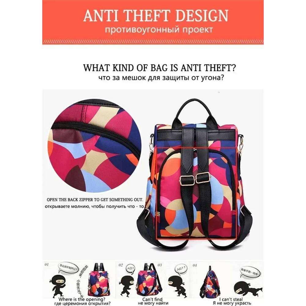 Fashion Backpack Women Oxford Cloth Shoulder Bag 2024 School Bags For Teenage Girls Light Ladies Travel Bagpack Mochila Feminina Z260204