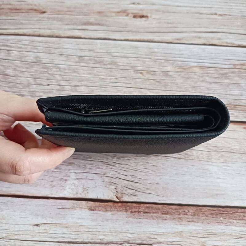 Fashion Genuine Leather Wallets Business Men Bifold Wallet Purse with Coin Pocket H260204