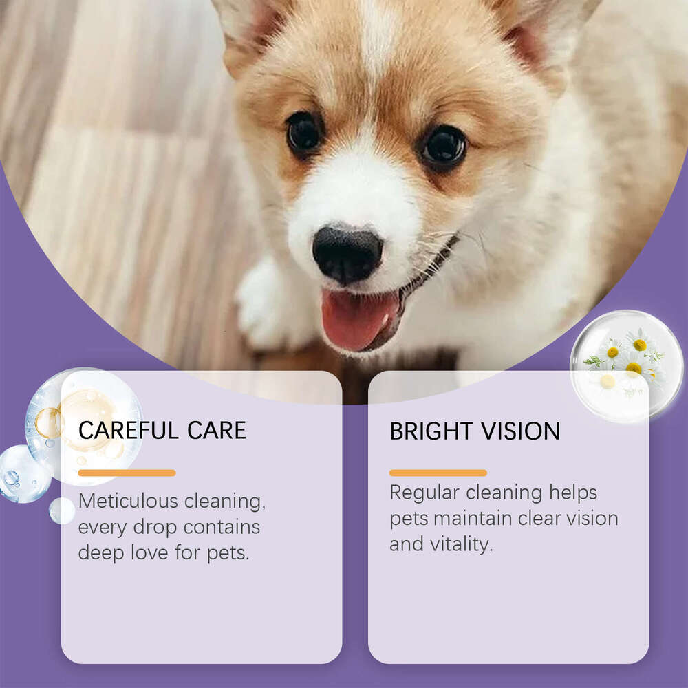 Yegbong Dog Saline Eye Solution for Dogs with Tear Stains Cleaning and Soothing External Use S260203