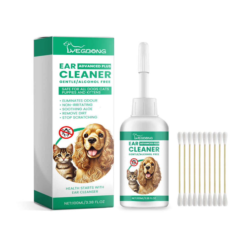 Yegbong Pet Cat Dog Cleaner Ear Cleaning Stain Removal Care Solution S260203
