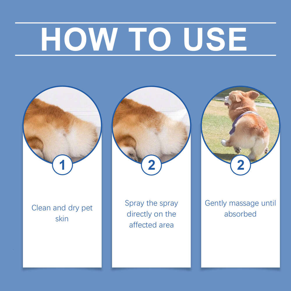 Yegbong Dog Anal Gland Spray Gentle Ingredients Fresh Clean Odor Removal After Poop Care S260203