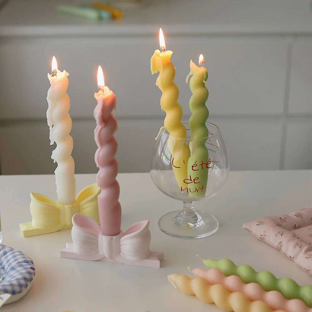 1PC Spiral Aromatherapy Candle Desktop Fragrance Ornament Scented Candles Birthday Gifts Home Decoraton S260204