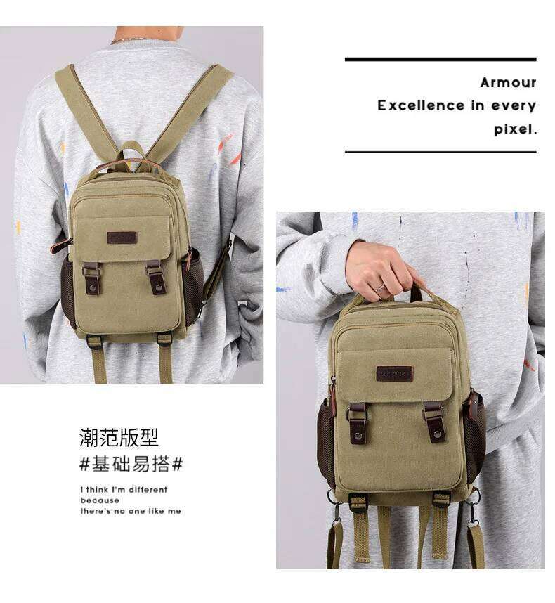 2024 New Canvas Chest Bag Men Women Multifunctional Shoulder Backpack mochilas para mujer sac a dos garcon college bolsos Z260202