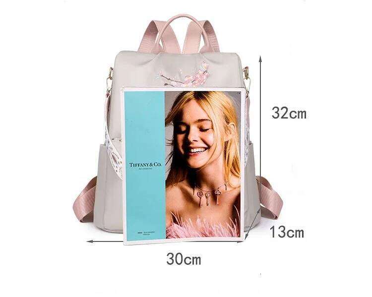 New Oxford Cloth Ladies Ethnic Style Embroidery Fashion Backpack Travel Leisure Waterproof Large Capacity Commuting Bag Z260202