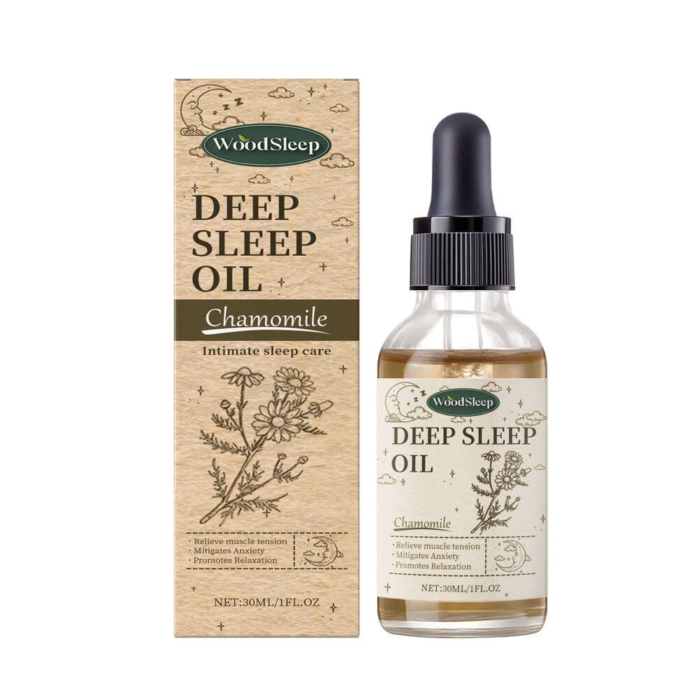WoodSleep Chamomile Sleep Essential Bedtime Comfort Daily Portable Hydrating Moisturizing Body Care Oil S260203