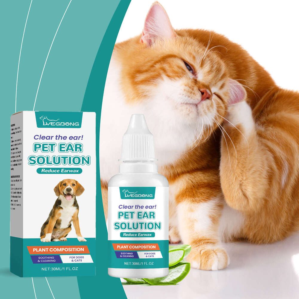 Yegbong Pet Cleaner Relieves Ear Discomfort for Cats Dogs Cleans, Removes Dirt, Moisturizes, Soothes, and Nourishes S260203