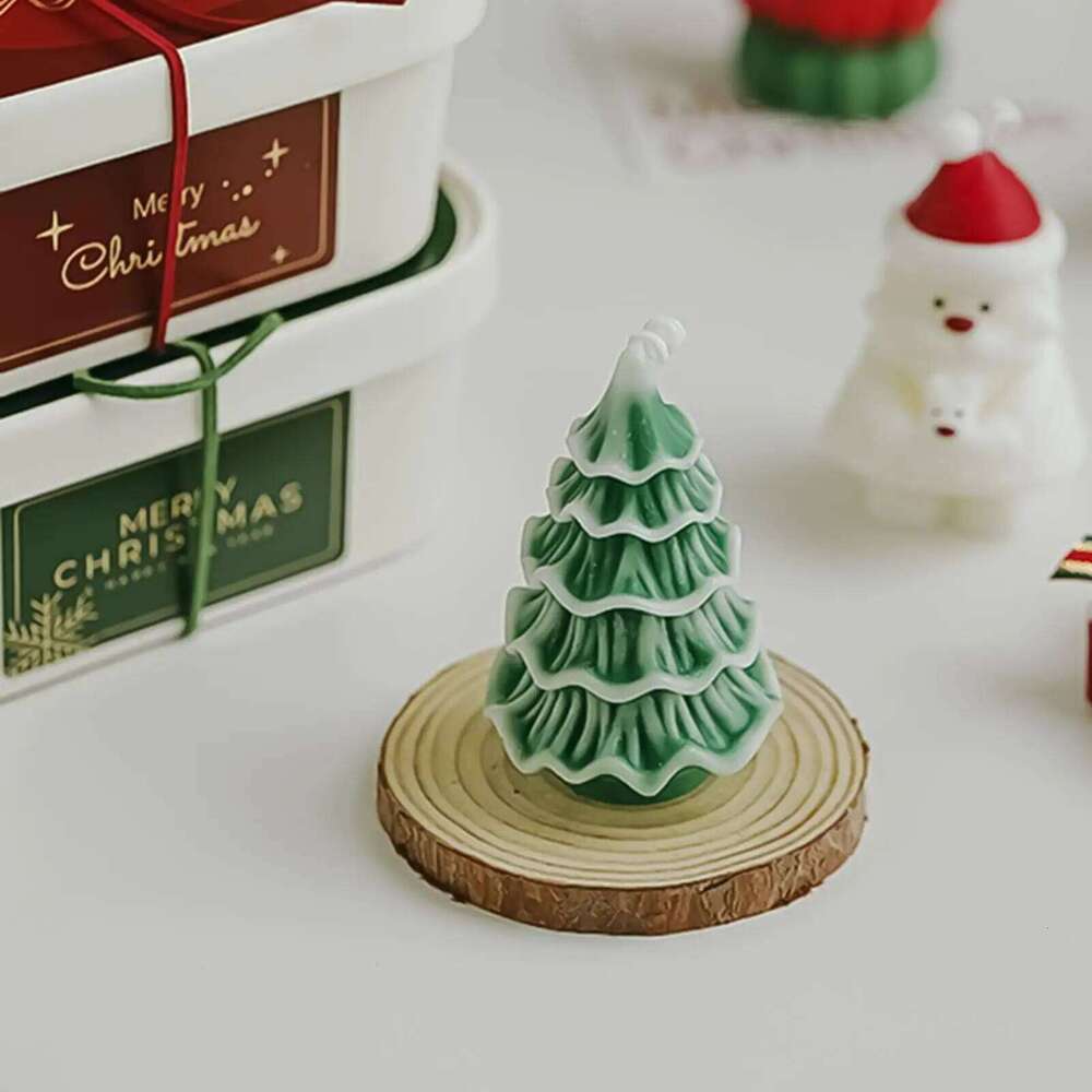 Scented Lightweight Craft Aromatherapy Set Christmas Tree Candle Decor for Mother Family Birthday Fall Home Autumn S260204