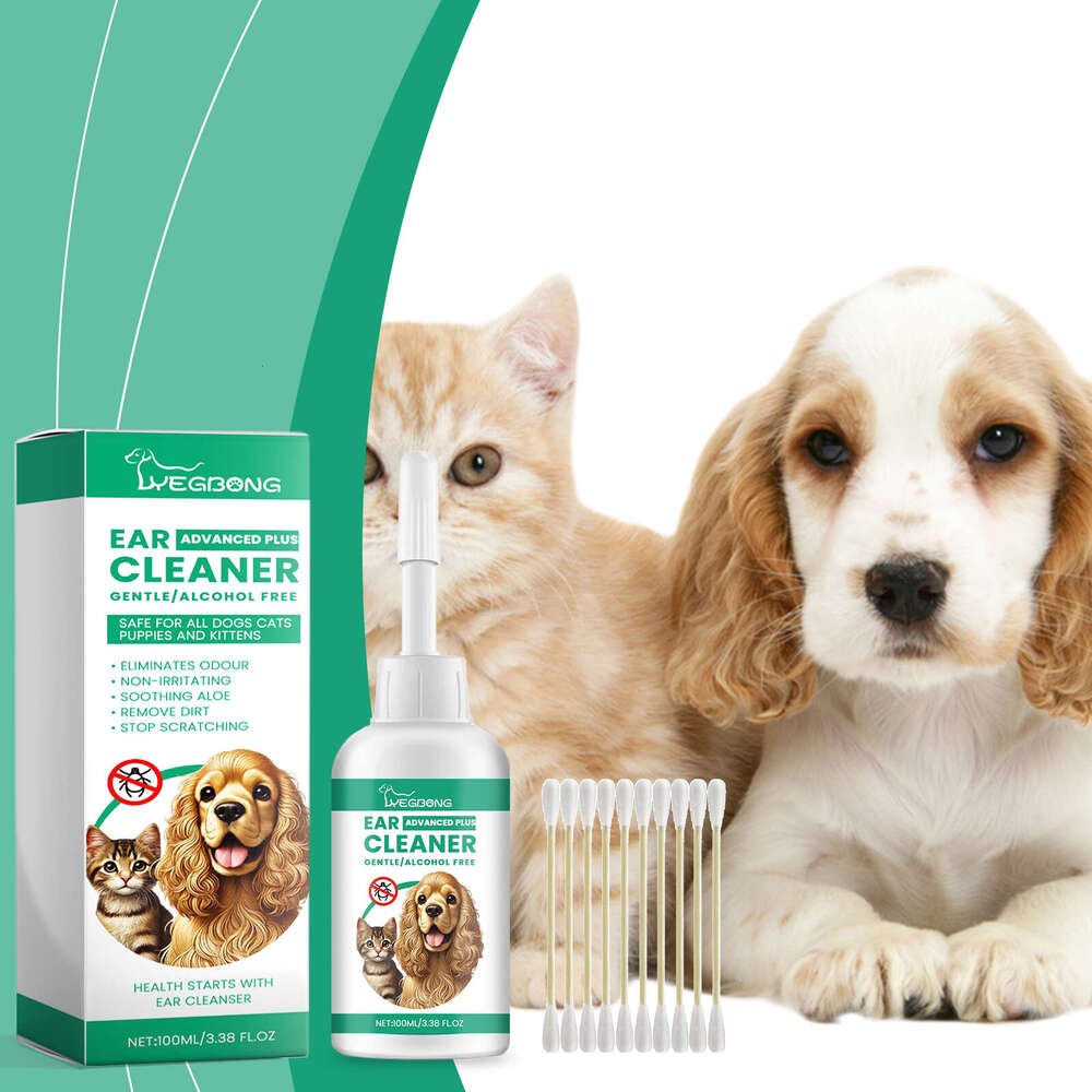 Yegbong Pet Cat Dog Cleaner Ear Cleaning Stain Removal Care Solution S260203
