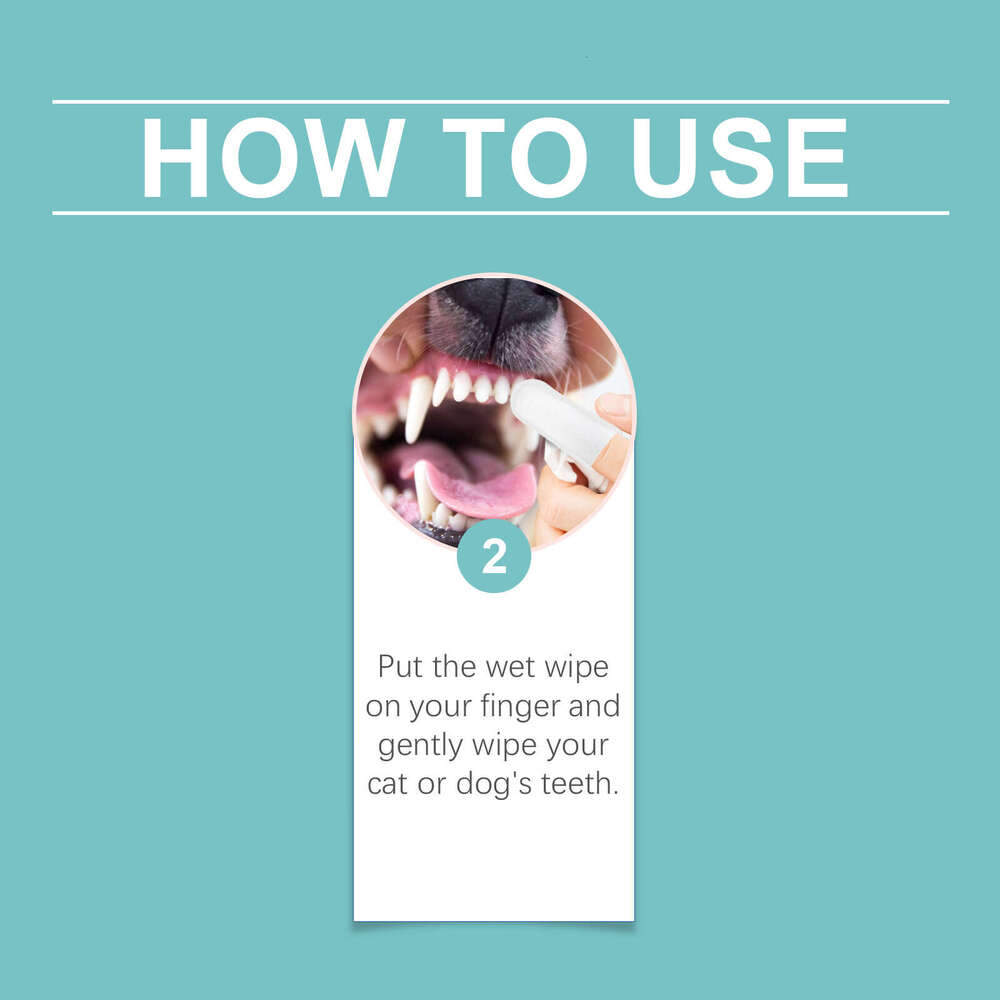 Yegbong Cat and Dog Teeth Tartar Removal Oral Cleaning Moisturizing Freshening Pet Brushing Finger Cots S260203