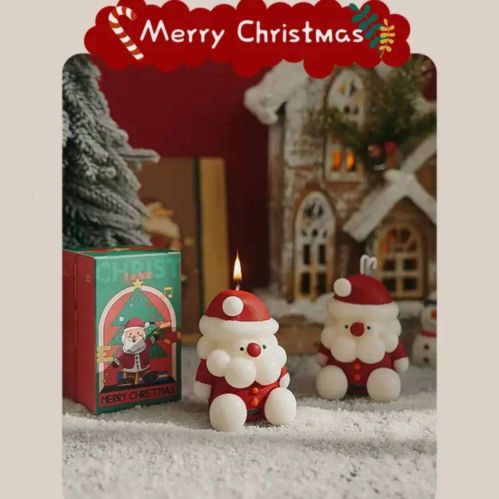 candles - decorations, soy wax, burning time 8-12 hours, ideal for holiday celebrations and gifts, Christmas S260204 d71