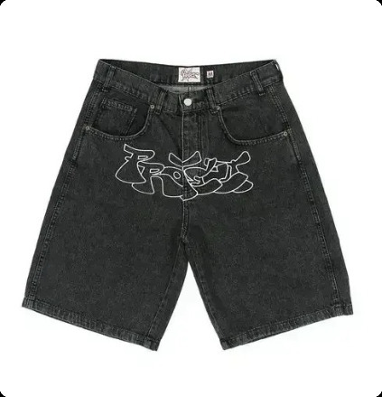 Denim Shorts Mens Women with Stunning Rhinestone Sunburst High Quality Casual Summer Shorts Available in Blue and Gray 251128