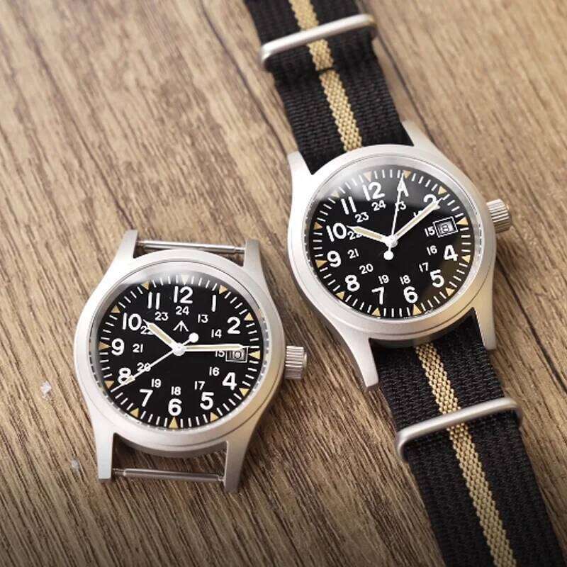 Militado ML05 38mm Outdoor 100m Waterproof Super Luminous Watches Ronda 515 Movement Sapphire Crystal Military Field Watch 26Y0204