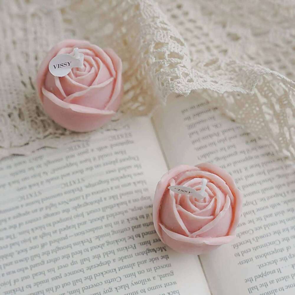 large Rose Flower Candle Birthday Atmosphere Suitable for Gifting Romantic Scented Candles to Enhance Mood S260204