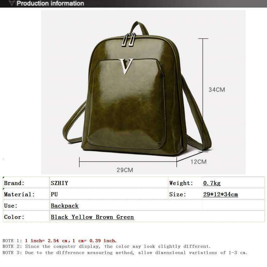 Women Travel Large Capacity Classic Backpack Oil Wax Leather PU Shoulder Bag Mochilas De Gran Capacidad Z260204