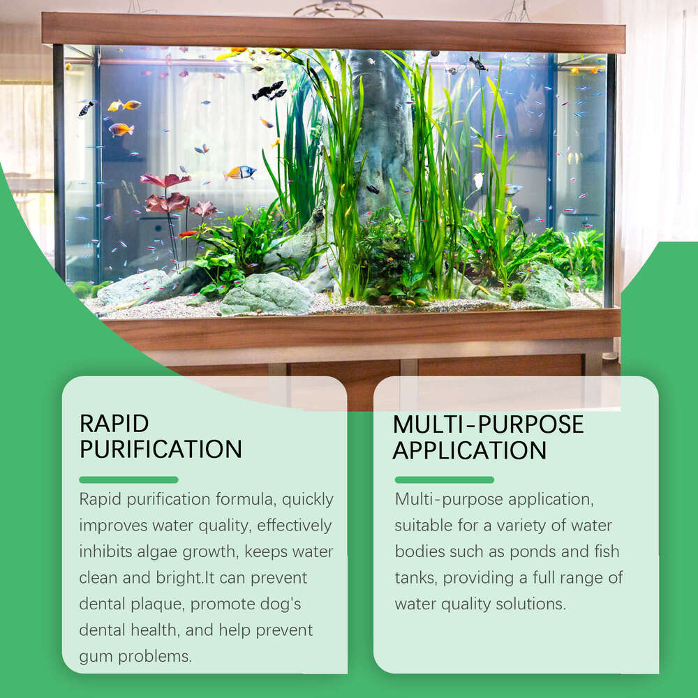 Yegbong Clarifier Clean Tank Green Brown Black Hair Moss Algae Remover Water Purifier Non-Harmful to Fish S260203