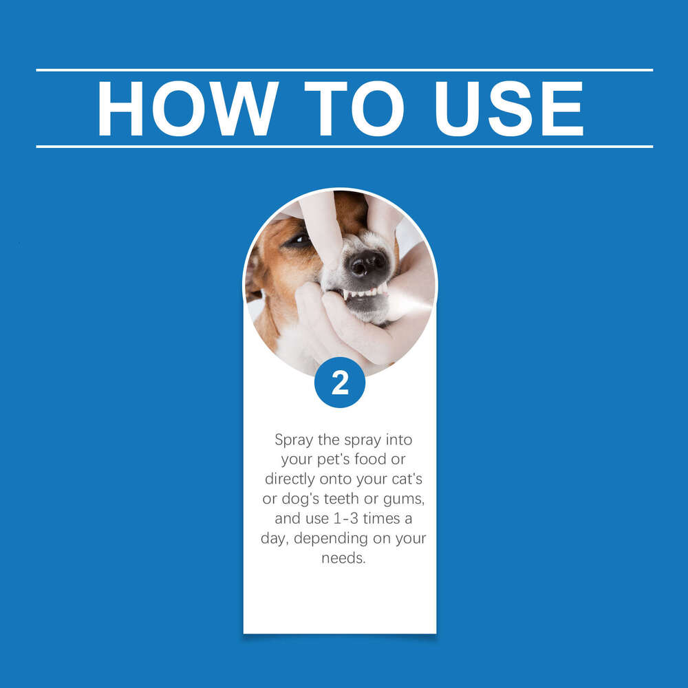 Yegbong Pet Breath Spray Cleaning Teeth Tartar Odor Long-lasting Fresh Care S260203