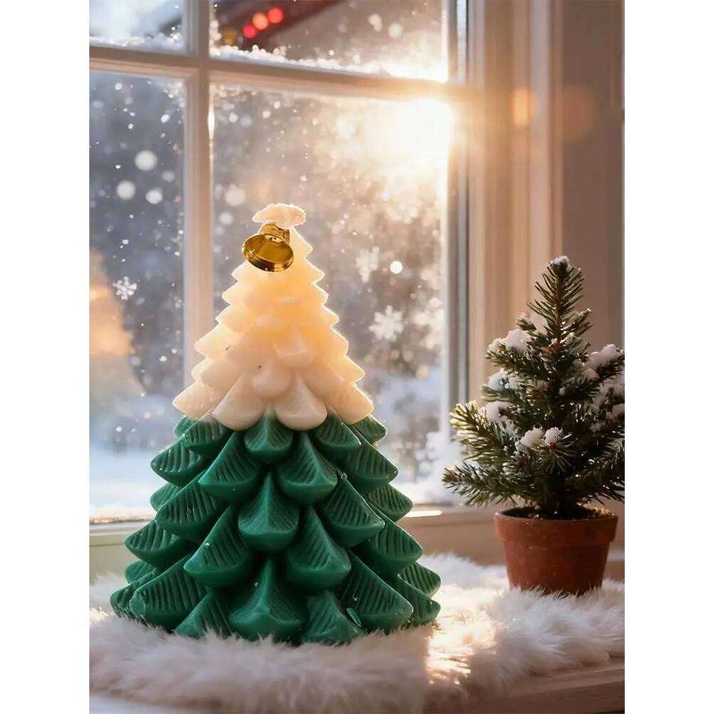 Tree Shaped Long Lasting Burn Time Decor Scented Candles for Christmas Halloween Party Birthday Holiday S260204 84b
