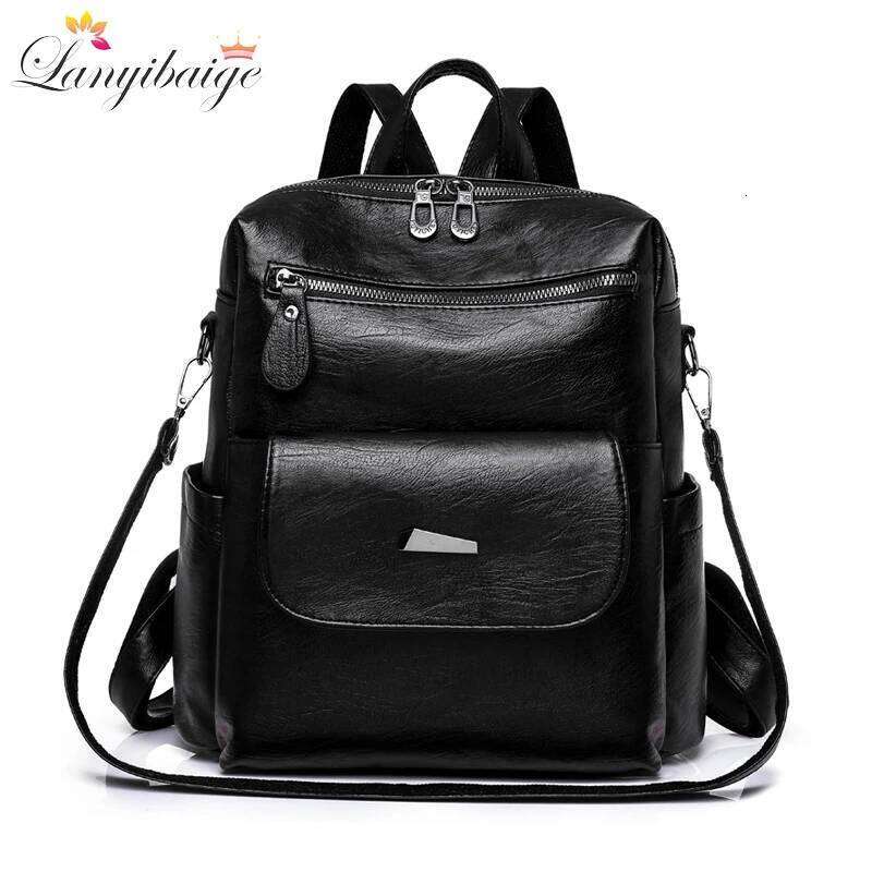 Genuine Women Leather Backpack Fashion Female Shoulder Bag Sac a Dos Ladies Bagpack Mochilas School Bags For Teenage Girls 2024 Z260204