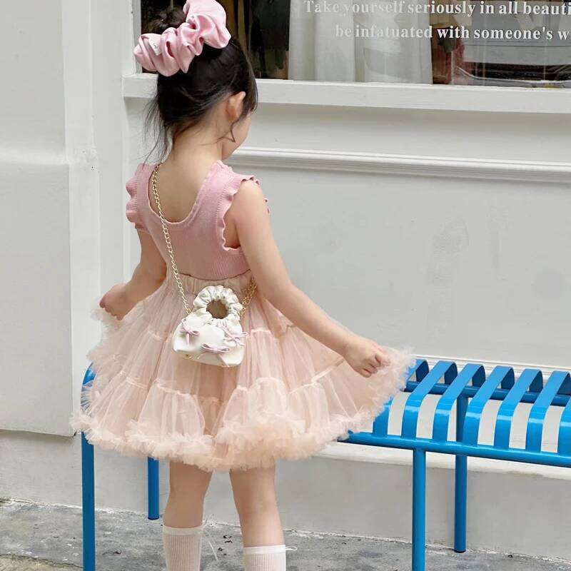 Korean Bow Mini Handbags For Girls Trendy Versatile Chain Women's Crossbody Bags Textured Cute Square Coin Purses C260204