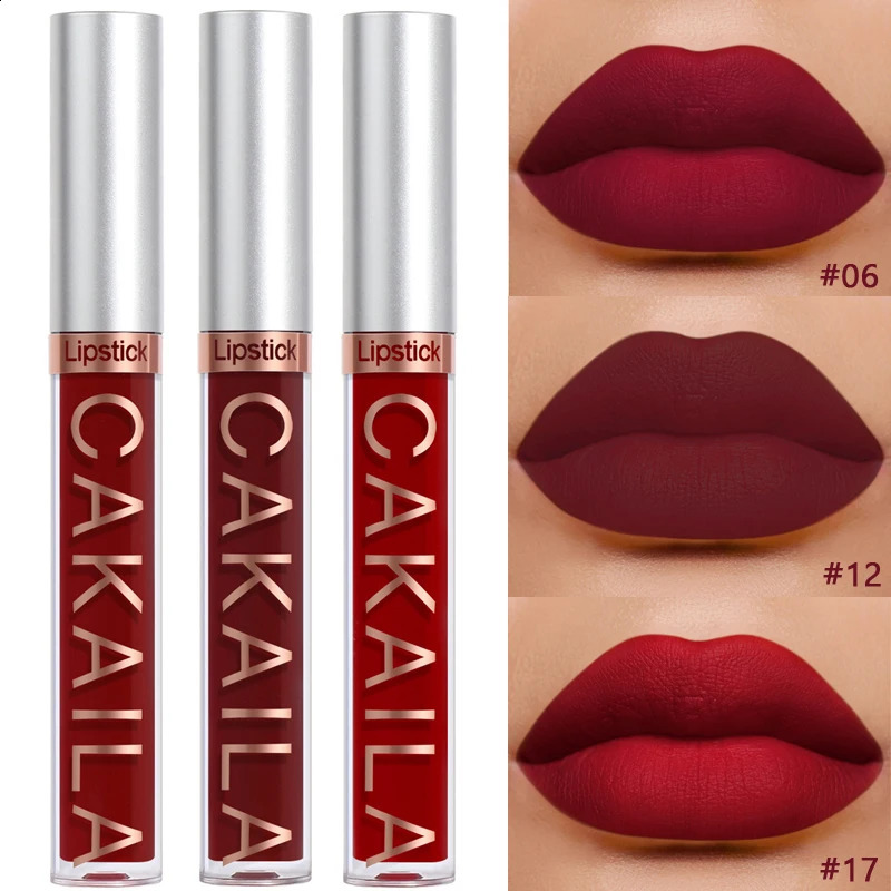 Dark Red Matte Lip Gloss 18 Color Velvet Lip Glaze LongLasting Waterproof Liquid Lipstick Natural Makeup Sexy for Women Lip Tint 260126