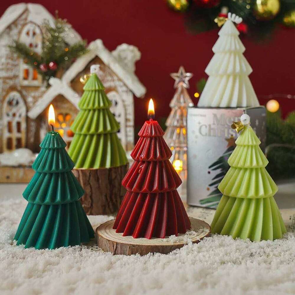 Handcrafted Christmas Tree Scented Candles Creative Festive Ornament & Perfect Gift for Xmas Lovers | Premium Fragrant Decor S260204 9d6