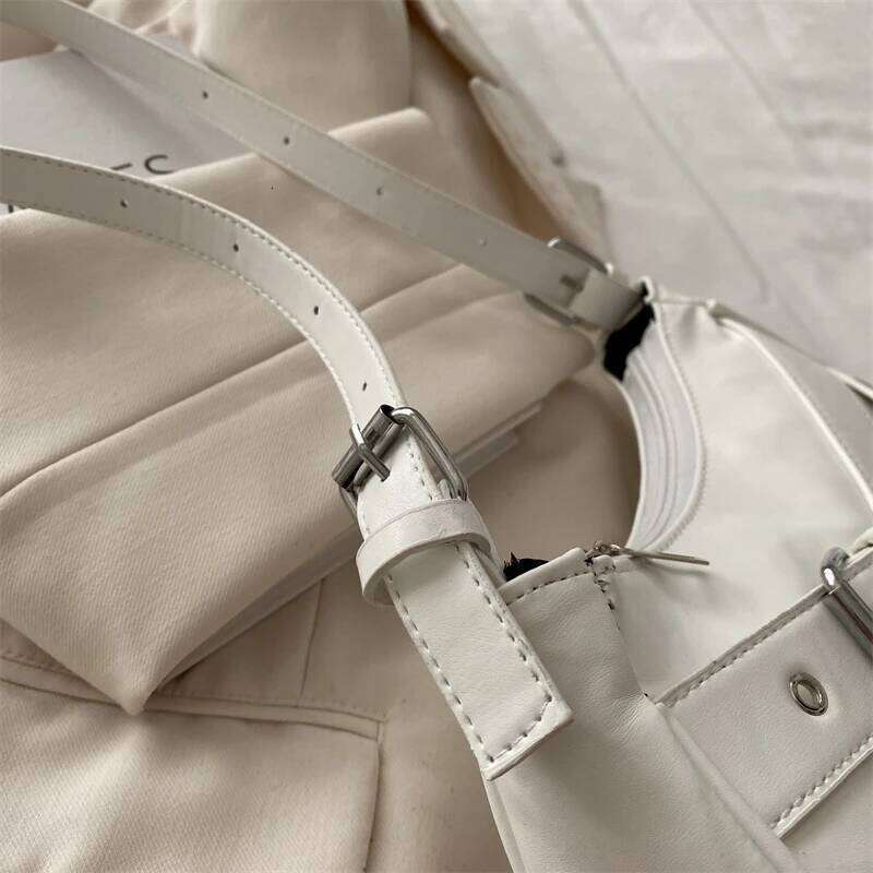 2025 Y2K VintagePULeather WomenShoulderBag Small Crossbody for Women Fashion Ladies Underarm Bag Clutch Purse Female Handbag C260204