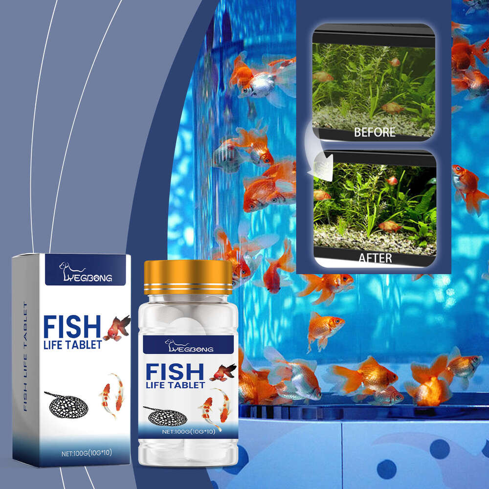 Yegbong Aquarium Tank Ornamental Special Fish Fish-Keeping Tablets Mineral Salt S260203