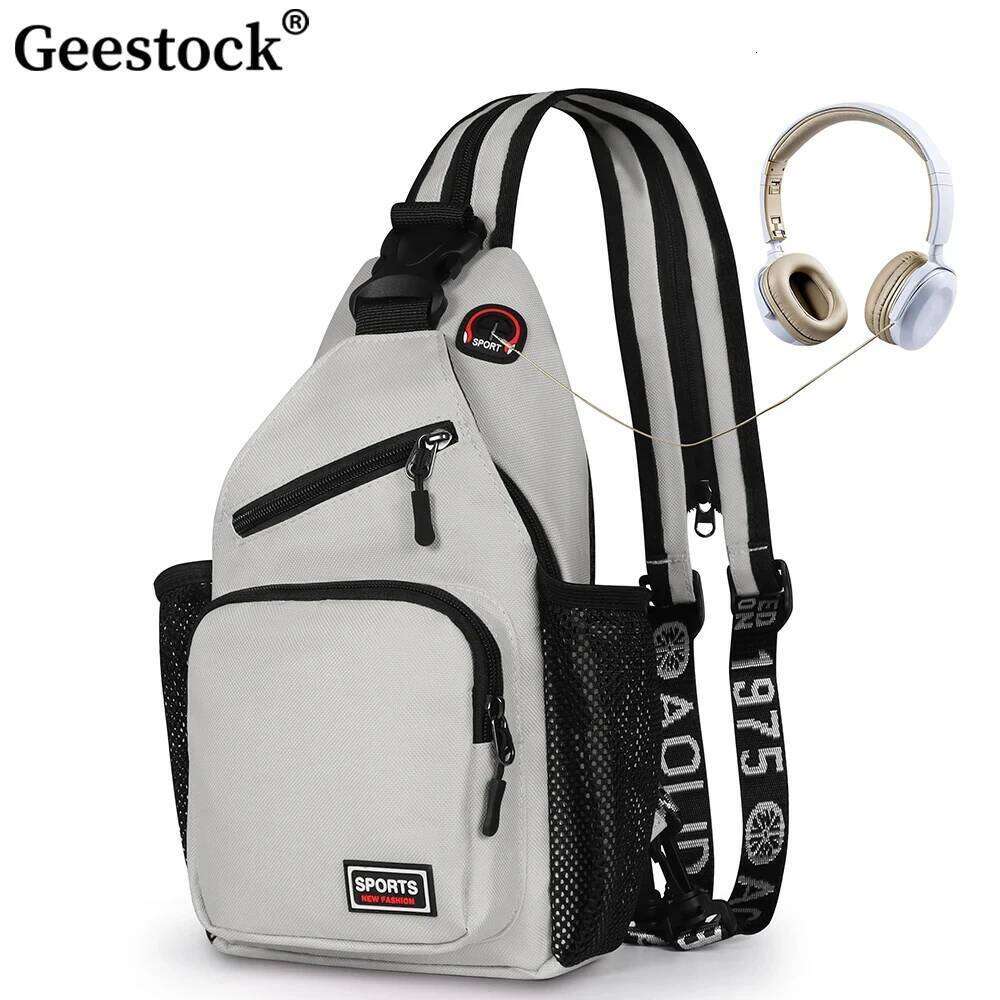 Geestock Convertible 2 in1 Small Sling Backpack Women Crossbody Daily Waterproof Chest Bag for Travel Hiking Z260202