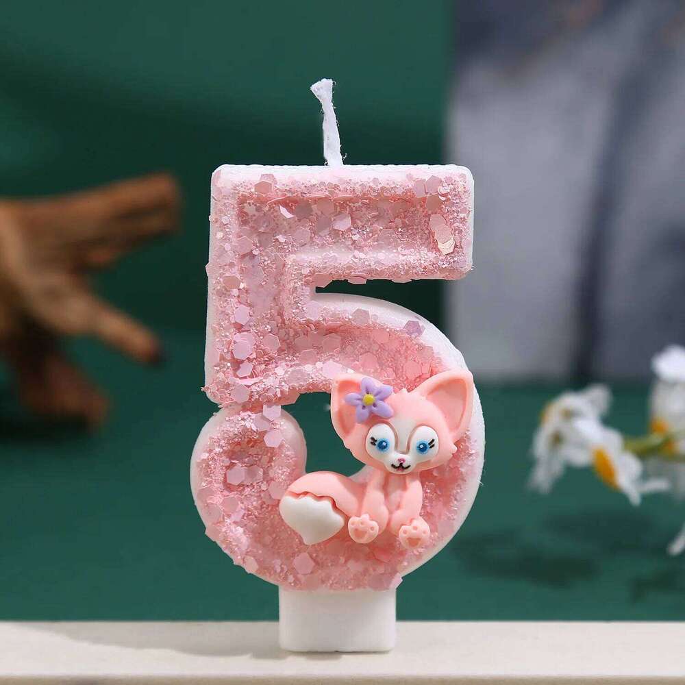 1pc Cartoon doll creative princess cute pink birthday cake plugin anniversary atmosphere candle S260204