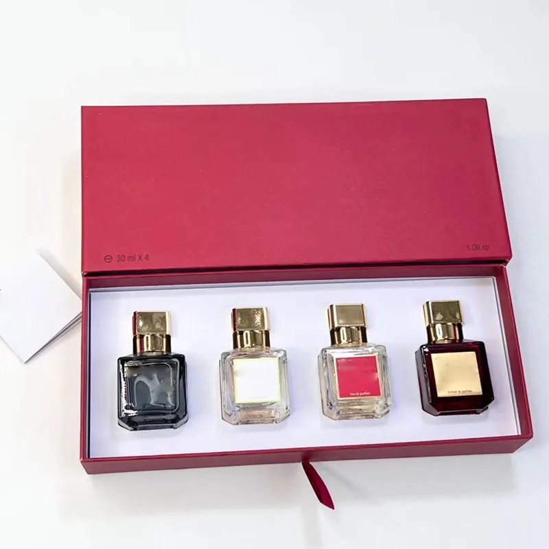 Highest quality 4*30ml Man Women Perfume Fragrance Rou ge 540 Floral Eau De Female Long Lasting Luxury Perfum Spray Gift box set fast delivery