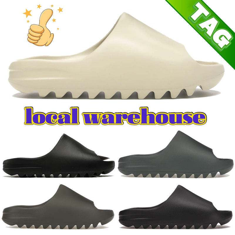 Local Warehouse Onyx Cinder Sand Bone Designer Slides for Men Women Slippers Sandals Resin Stone Sage Slate Grey Slide Summer Beach Sandal Slipper womens Shoe 36-47