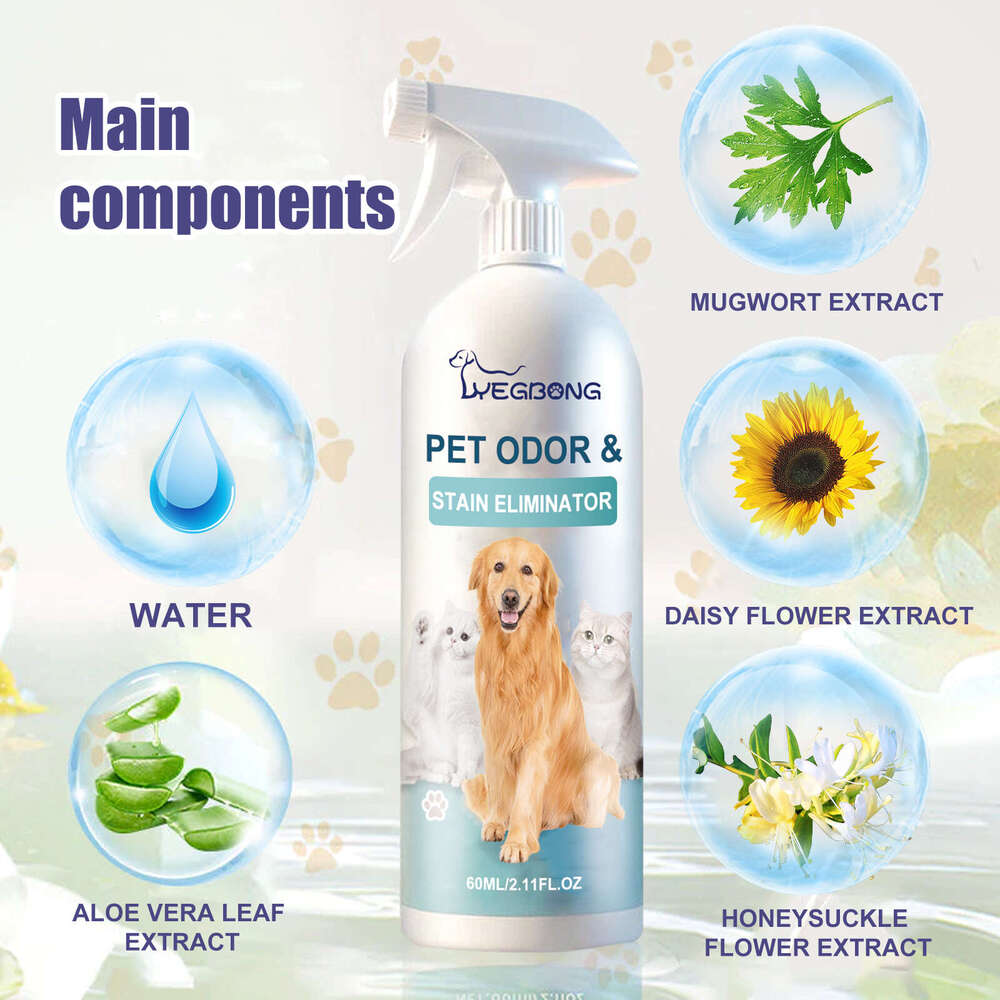 Yegbong Pet Deodorizing Spray Cleaning Cat Dog Odor Feces Deodorizer Indoor Freshener Deodorant S260203